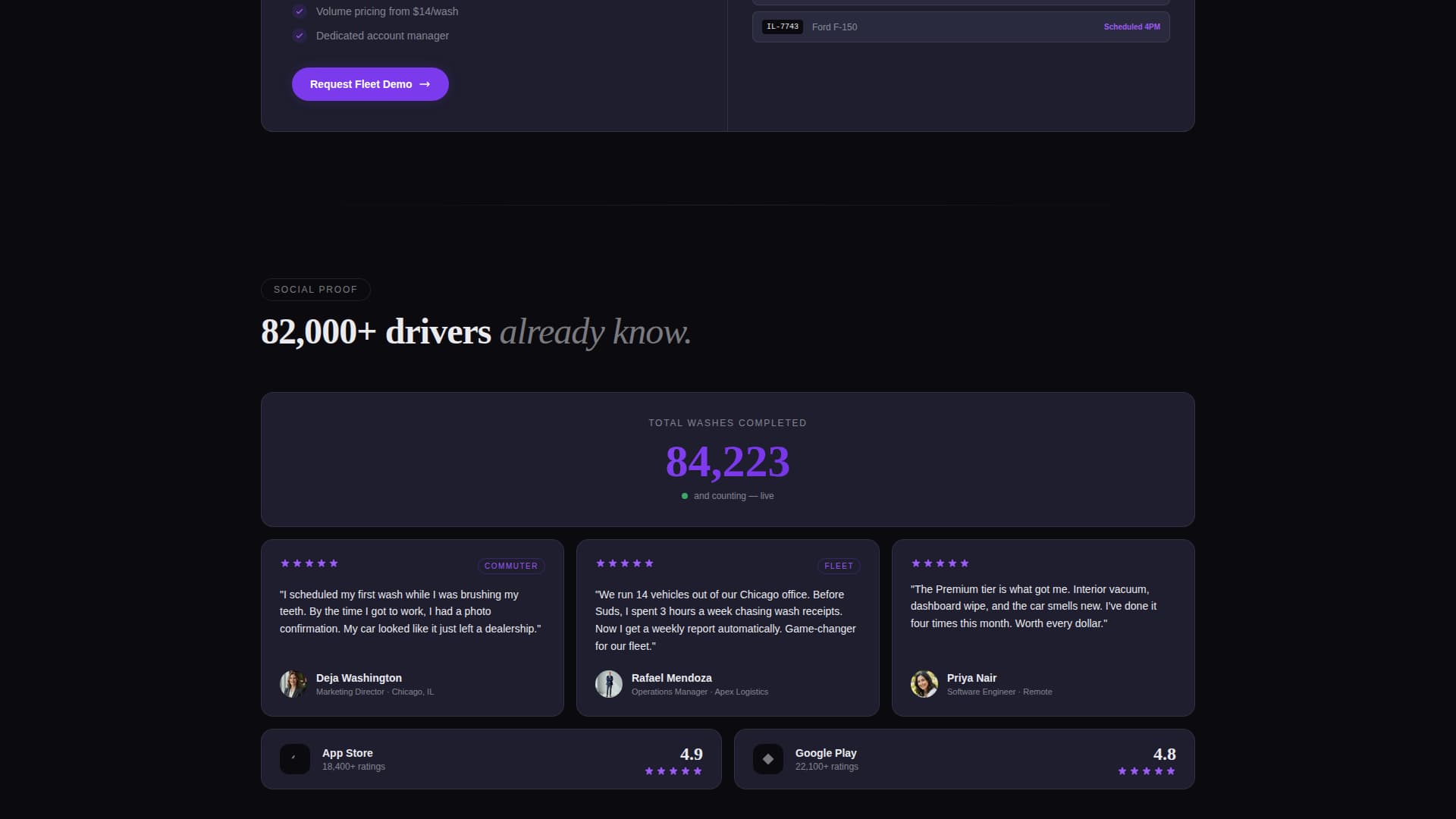 Suds - Seamless Carwash Landing Page Template