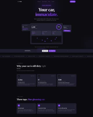 Suds - Seamless Carwash Landing Page Template