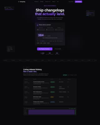 Changelog - Dynamic Roadmap Landing Page Template