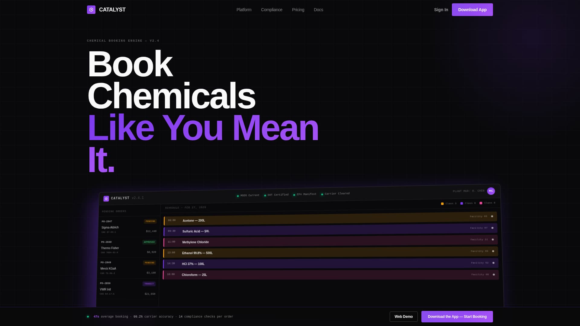 Catalyst - Powerful Chemical Landing Page Template