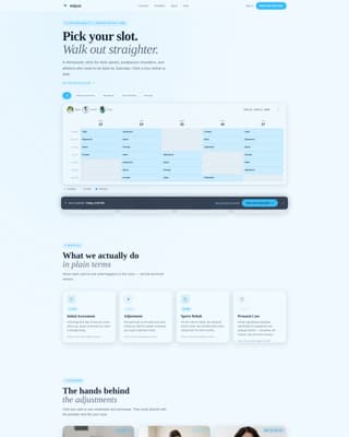 Adjust - Modern Chiropractic Landing Page Template