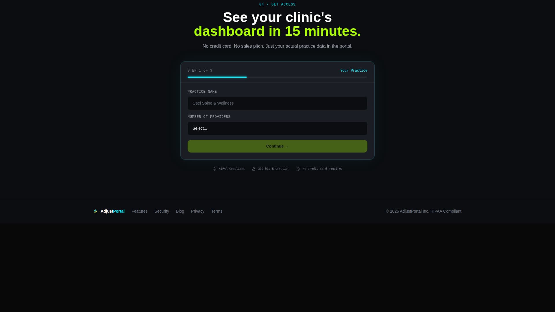 Adjust - Powerful Chiropractic Landing Page Template
