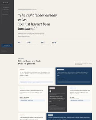 Underwrite - Authoritative Mortgagebroker Landing Page Template