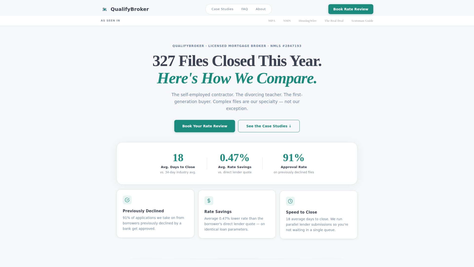 Qualify - Authoritative Mortgagebroker Landing Page Template