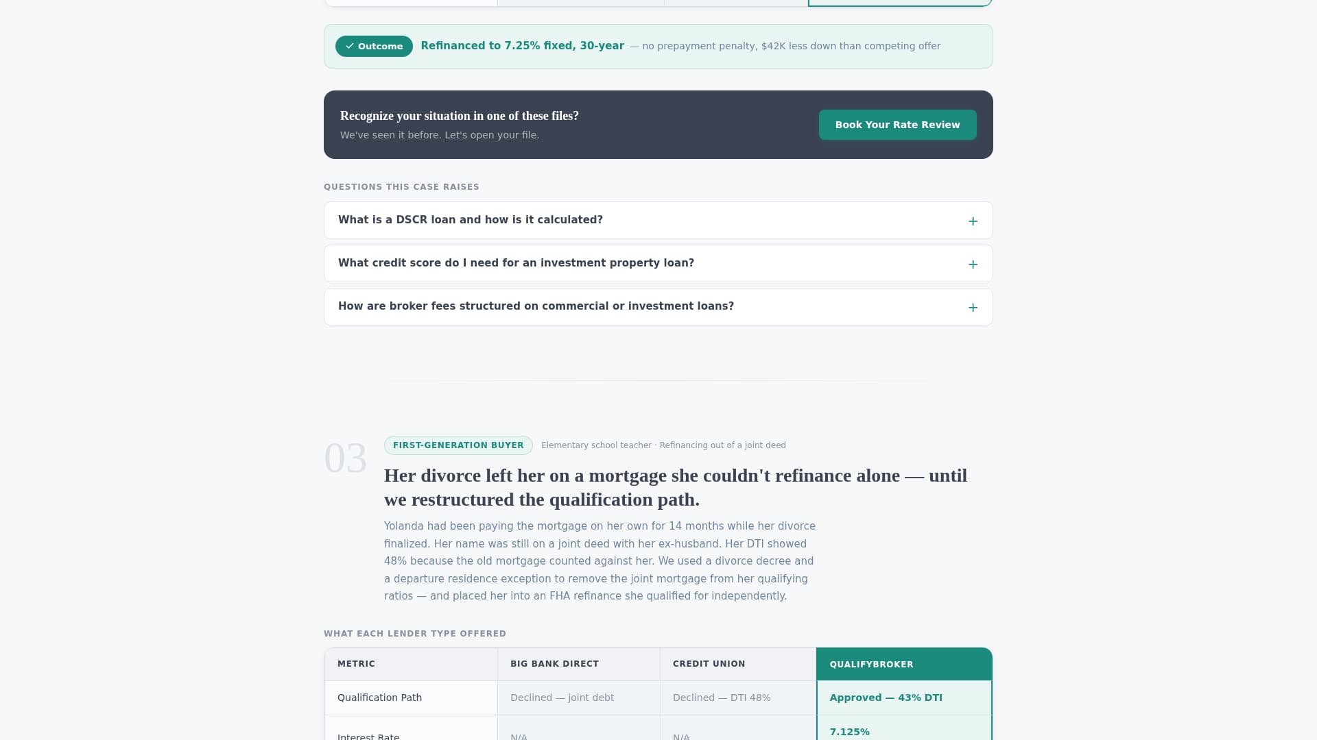 Qualify - Authoritative Mortgagebroker Landing Page Template