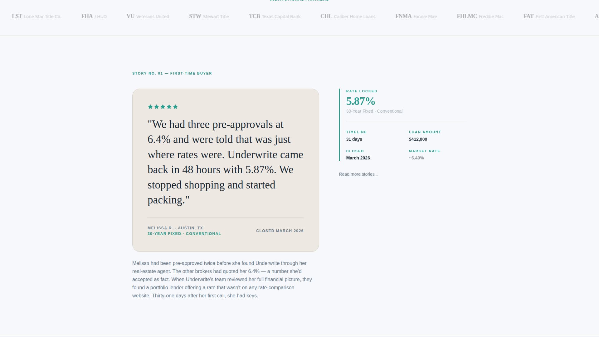 Underwrite - Trusted Mortgagebroker Landing Page Template
