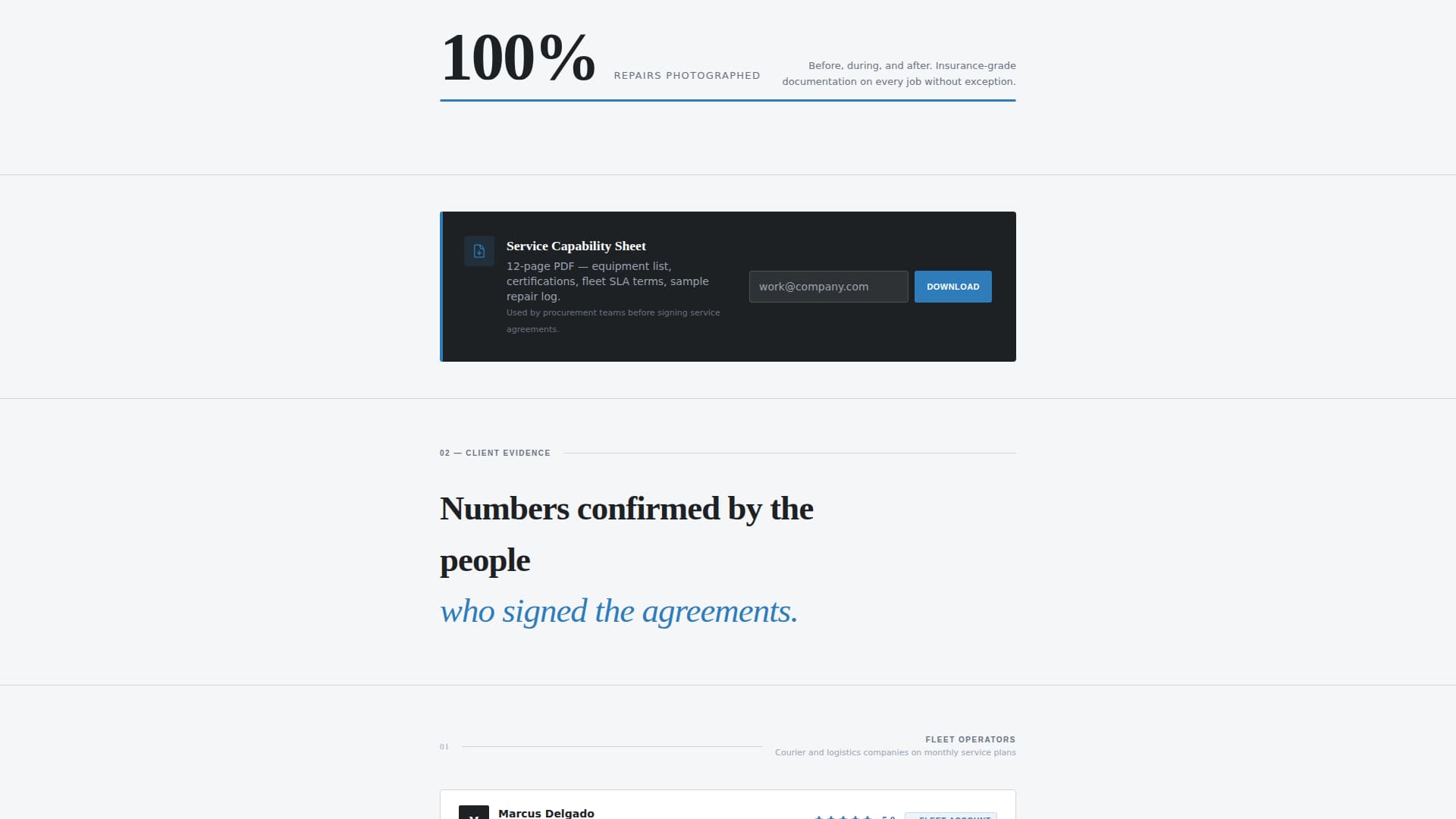 Alignment — Licensed Brake Specialist Landing Page Template