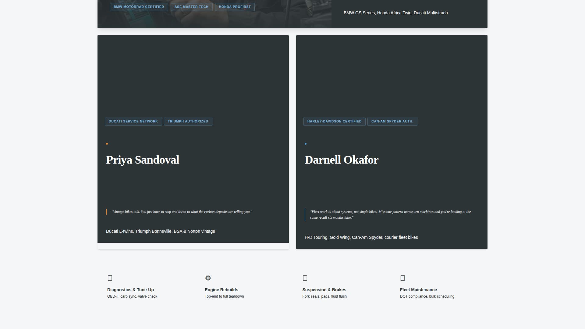 Torque - Precision Motorcycle Landing Page Template