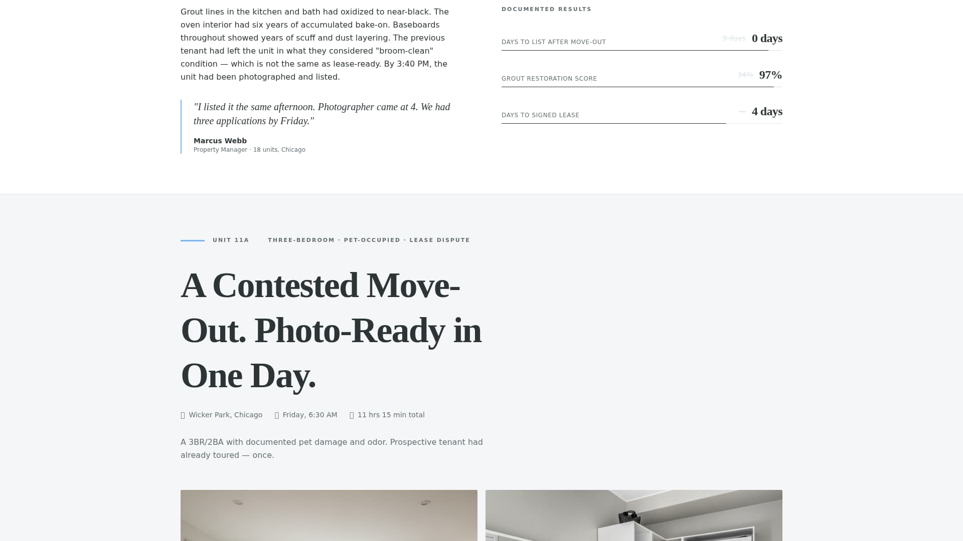Turnover - Spotless Rental Landing Page Template