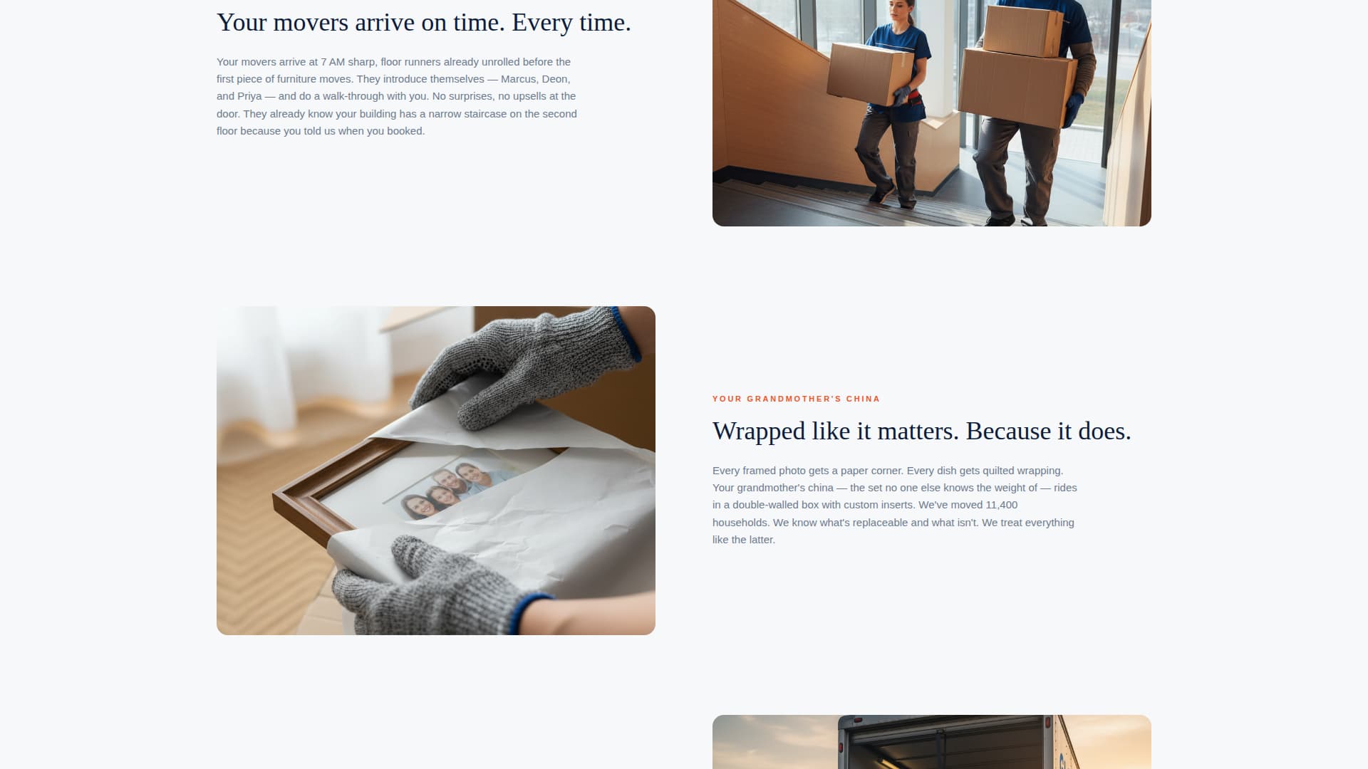Convoy — Rapid Specialty Moving Landing Page Template