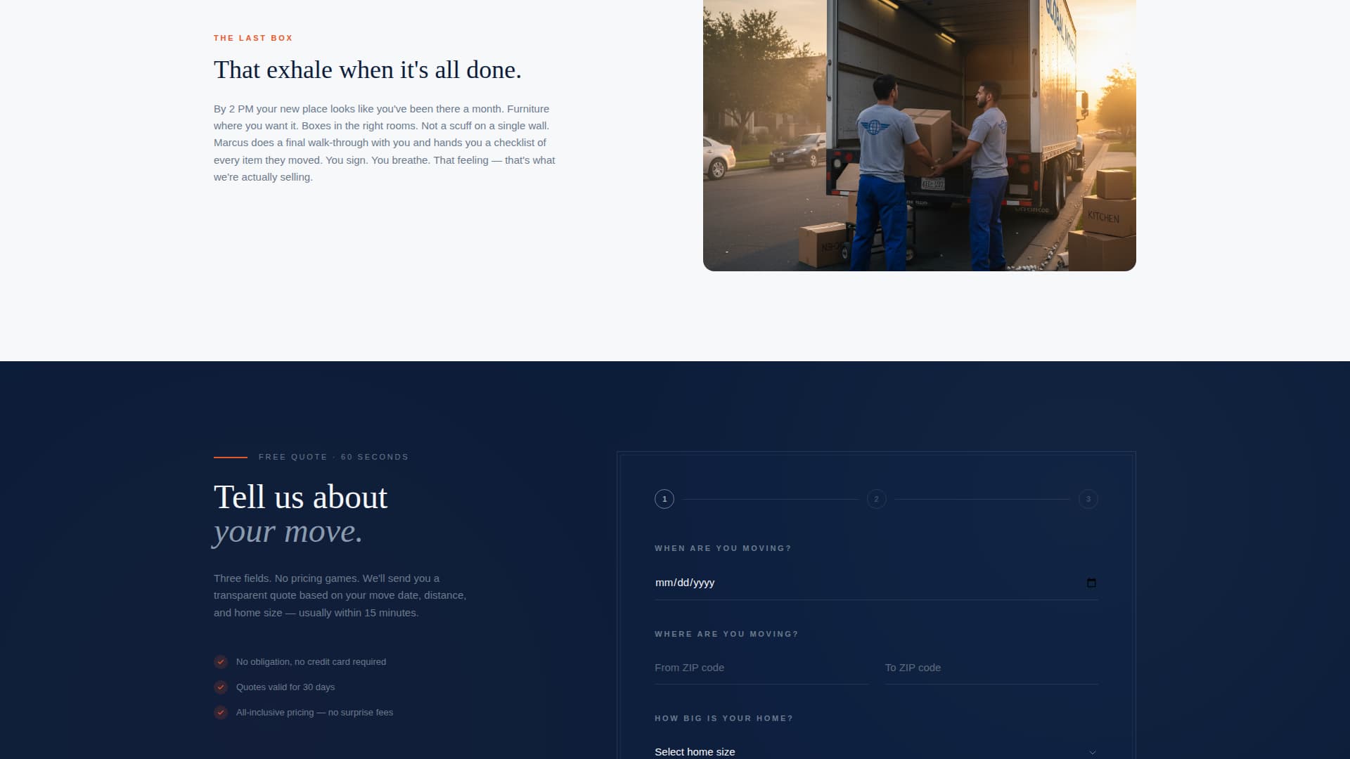 Convoy — Rapid Specialty Moving Landing Page Template