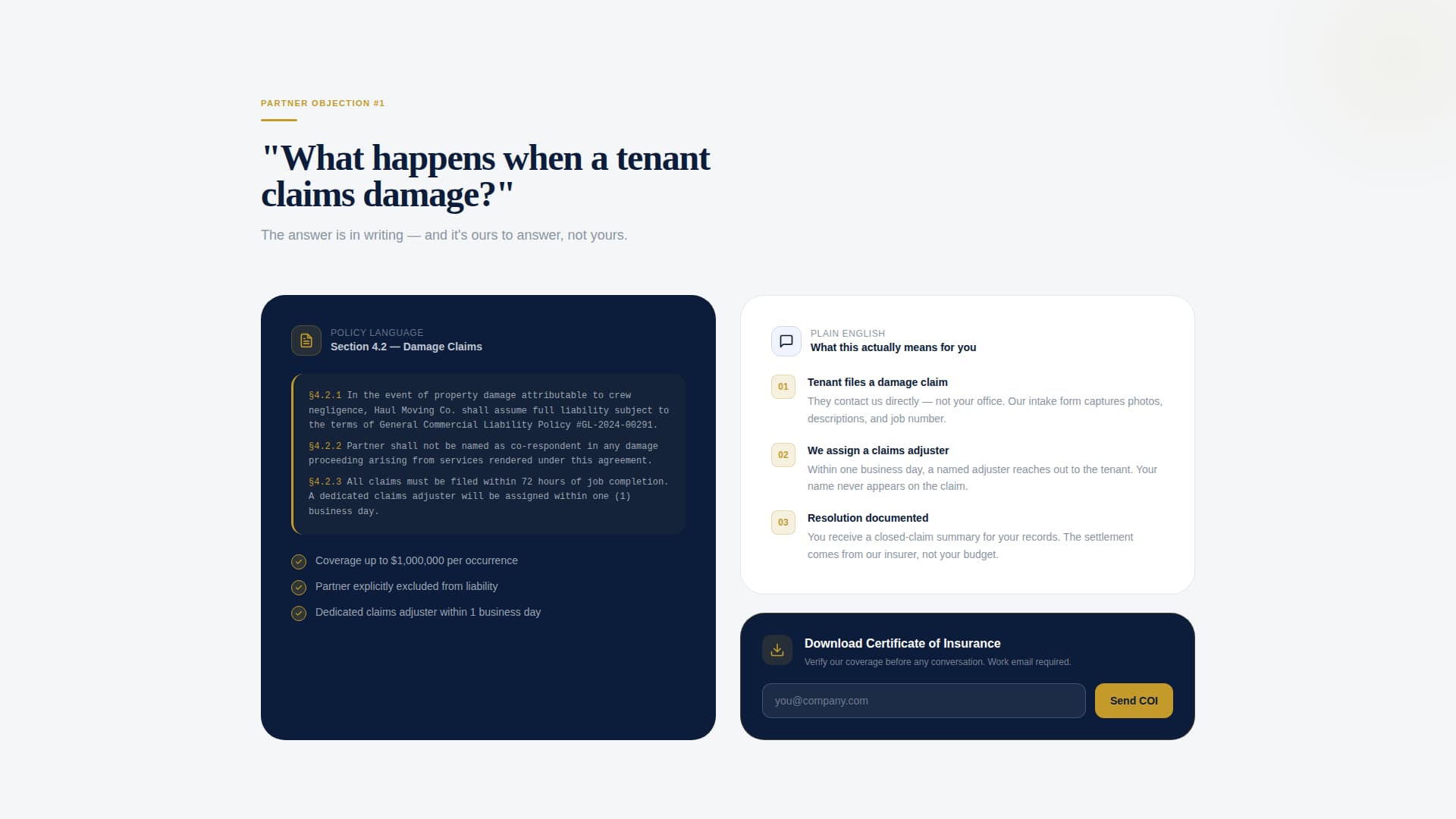 Haul - Authoritative Moving Landing Page Template