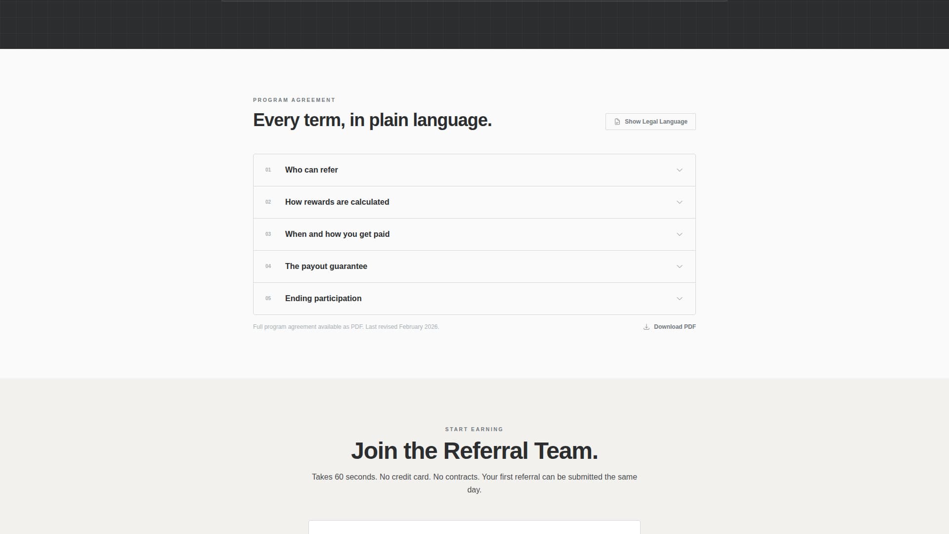 Haul - Proven Referral Landing Page Template