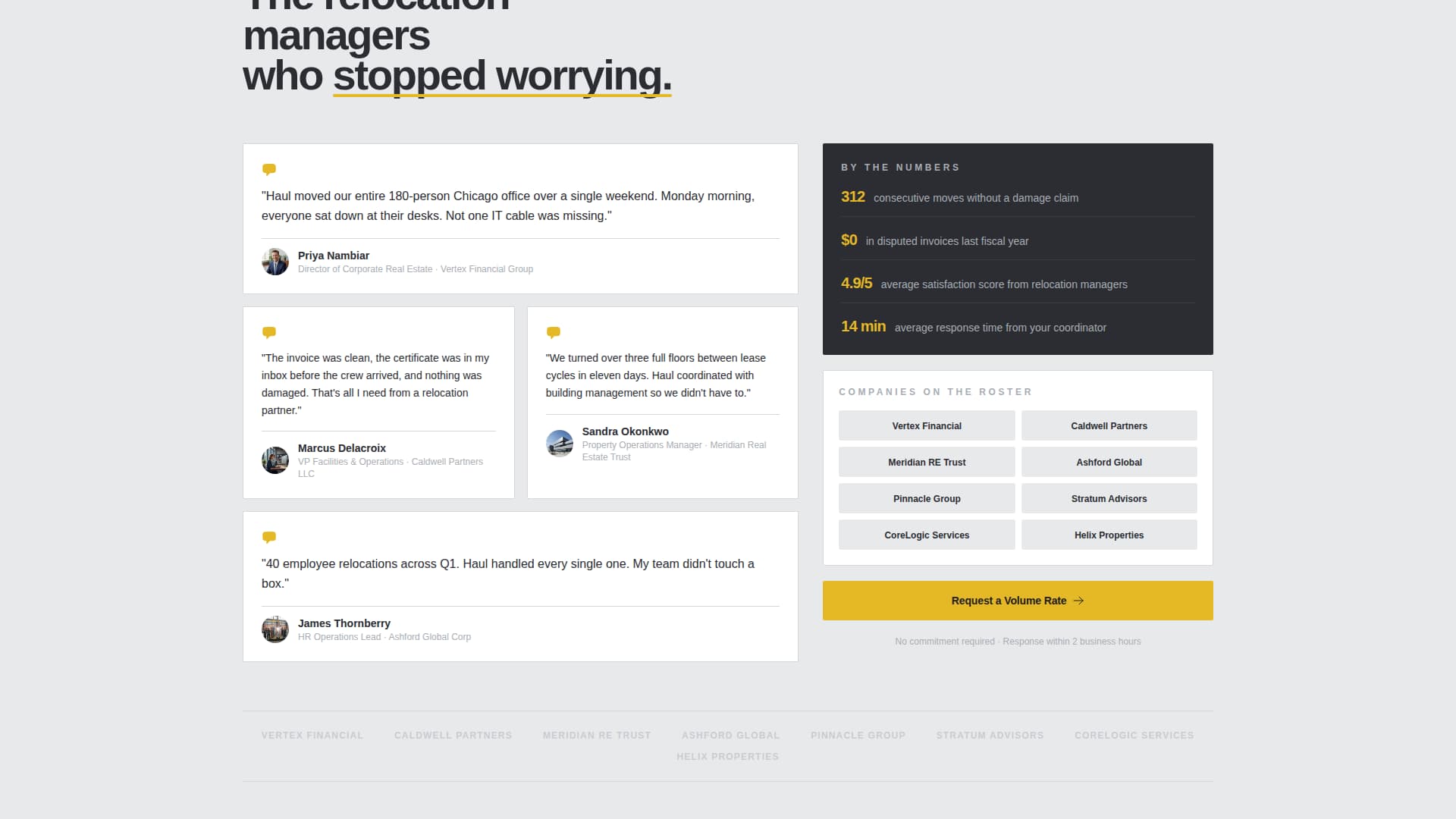 Haul - Precision Corporate Landing Page Template