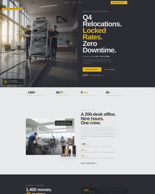 Haul - Precision Corporate Landing Page Template