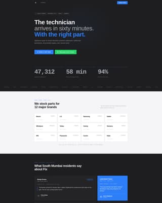 Restore — Rapid Appliance Repair Landing Page Template