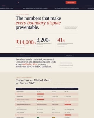Rampart — Expert Commercial Fencing Landing Page Template