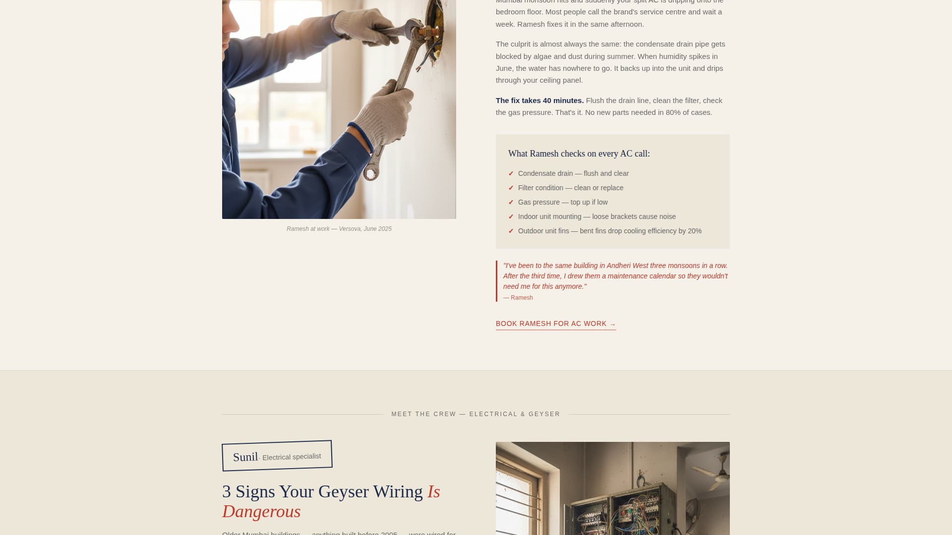 Jugaad - Trusted Handyman Landing Page Template
