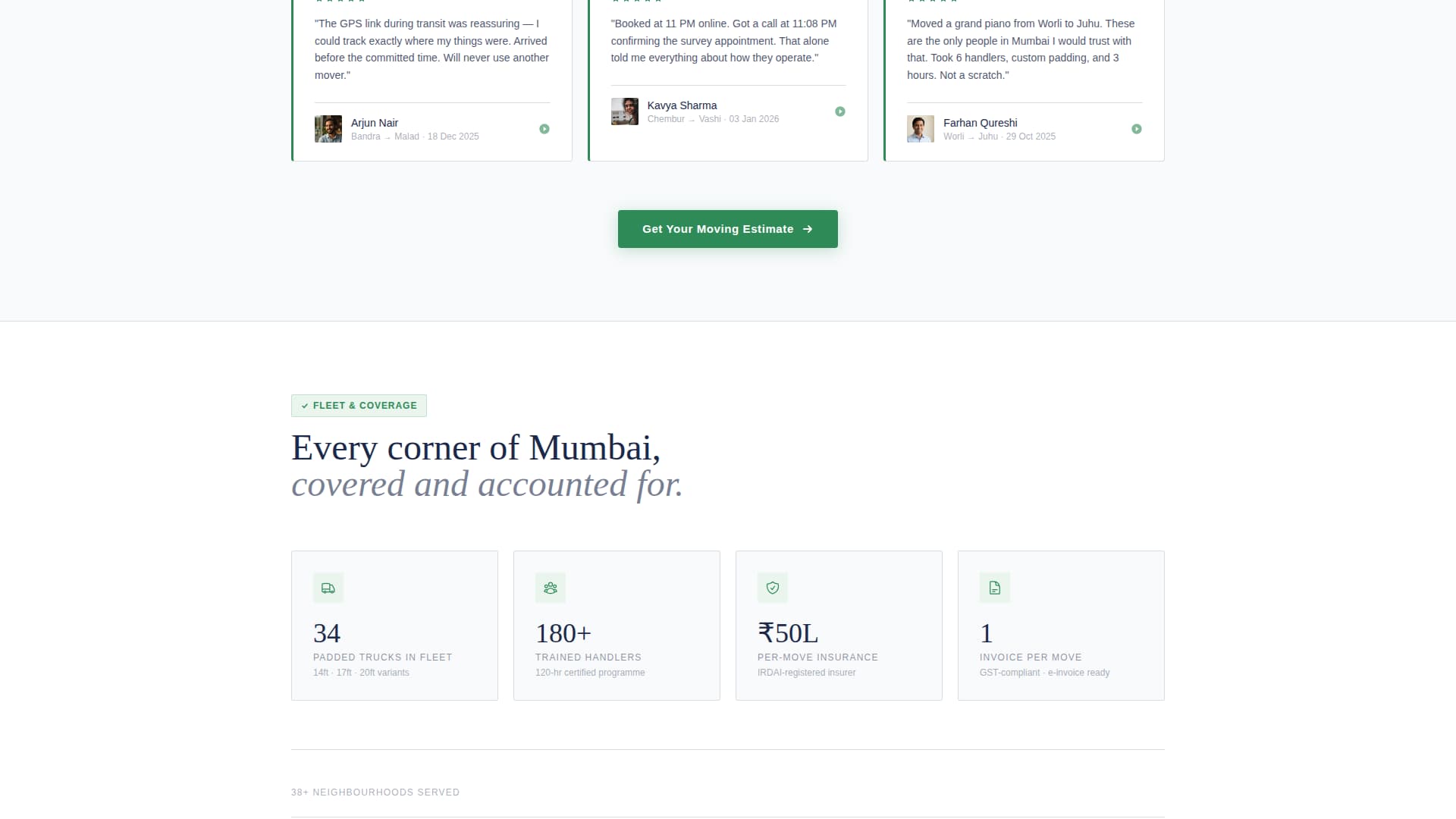 Hamal - Trusted Moving Landing Page Template