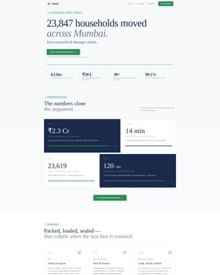 Hamal - Trusted Moving Landing Page Template