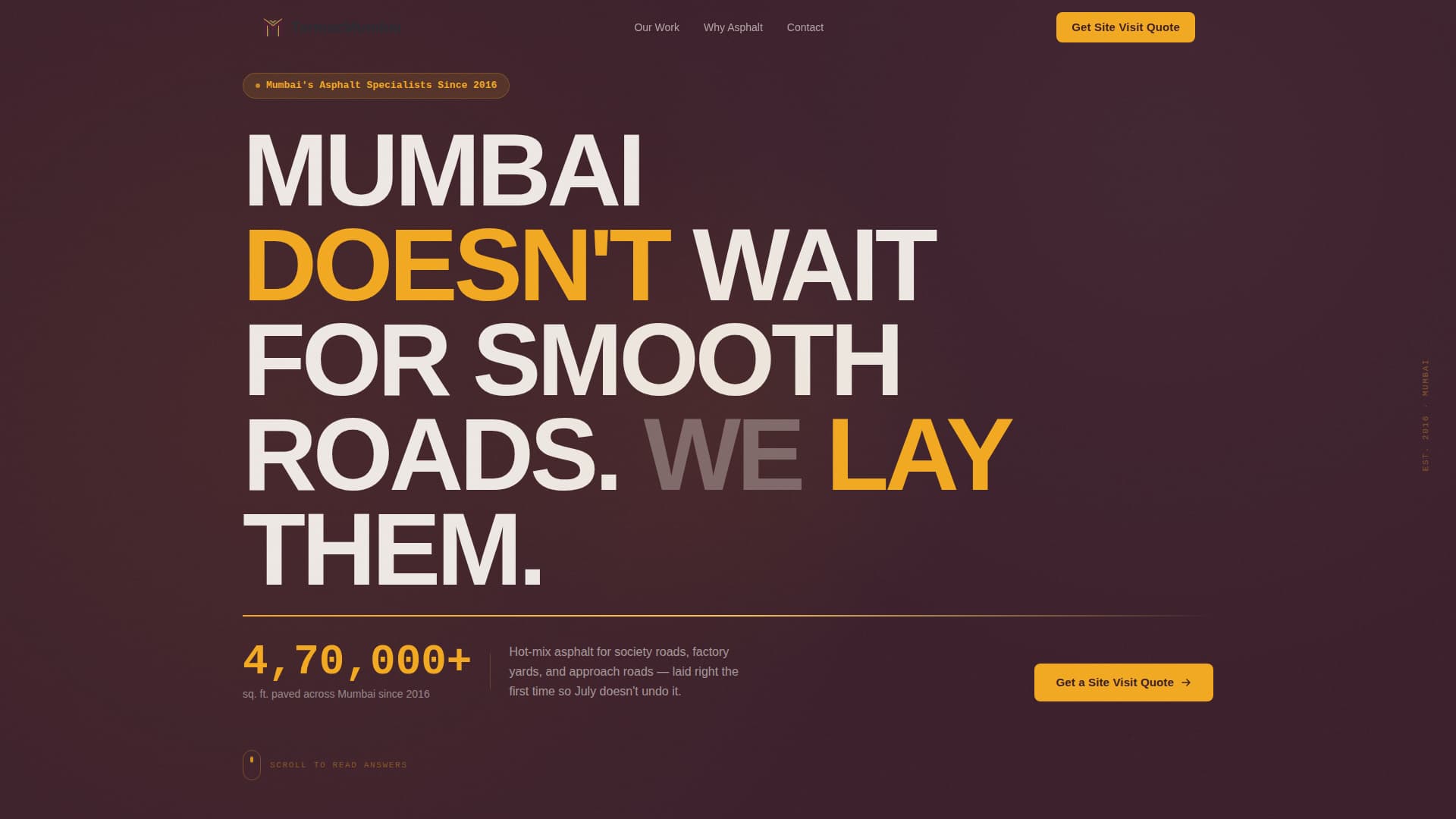 Asphalt — Proven Driveway Paving Landing Page Template
