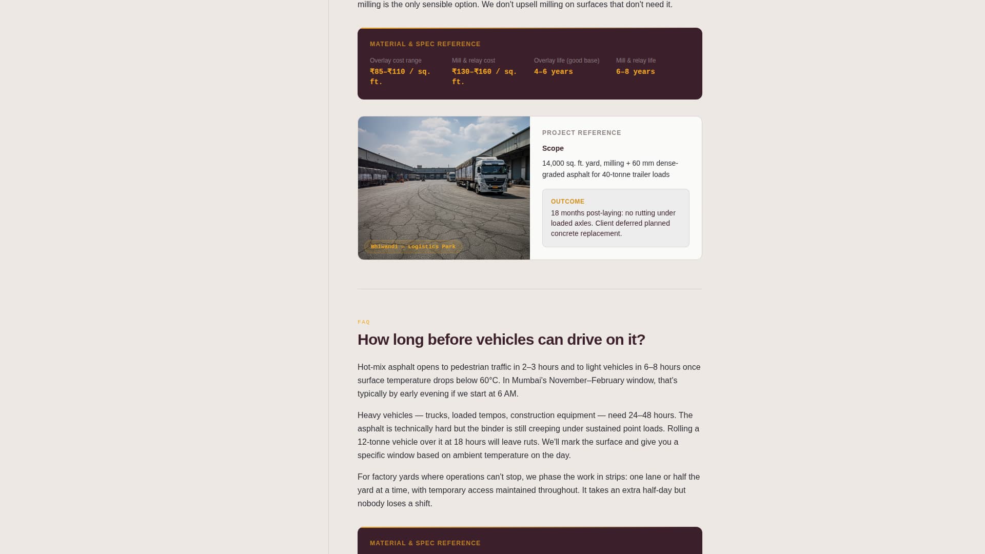 Asphalt — Proven Driveway Paving Landing Page Template