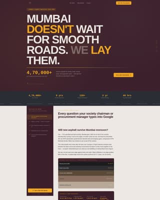Asphalt — Proven Driveway Paving Landing Page Template