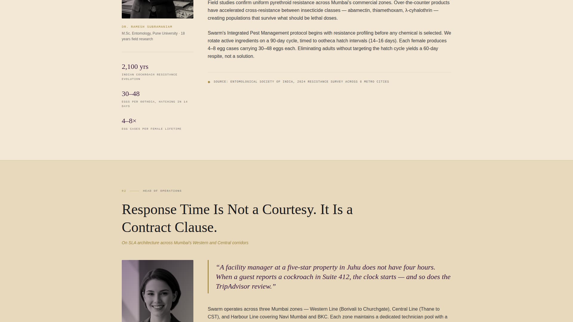 Fortress — Elite Pest Elimination Landing Page Template