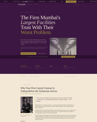 Fortress — Elite Pest Elimination Landing Page Template