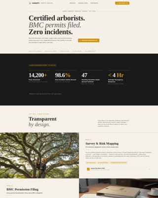 Canopy — Expert Tree Care Landing Page Template