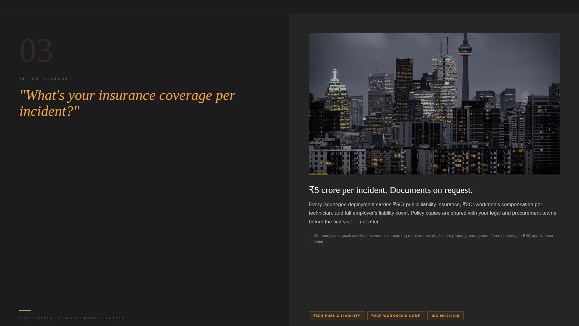 Squeegee - Elite Highrise Landing Page Template