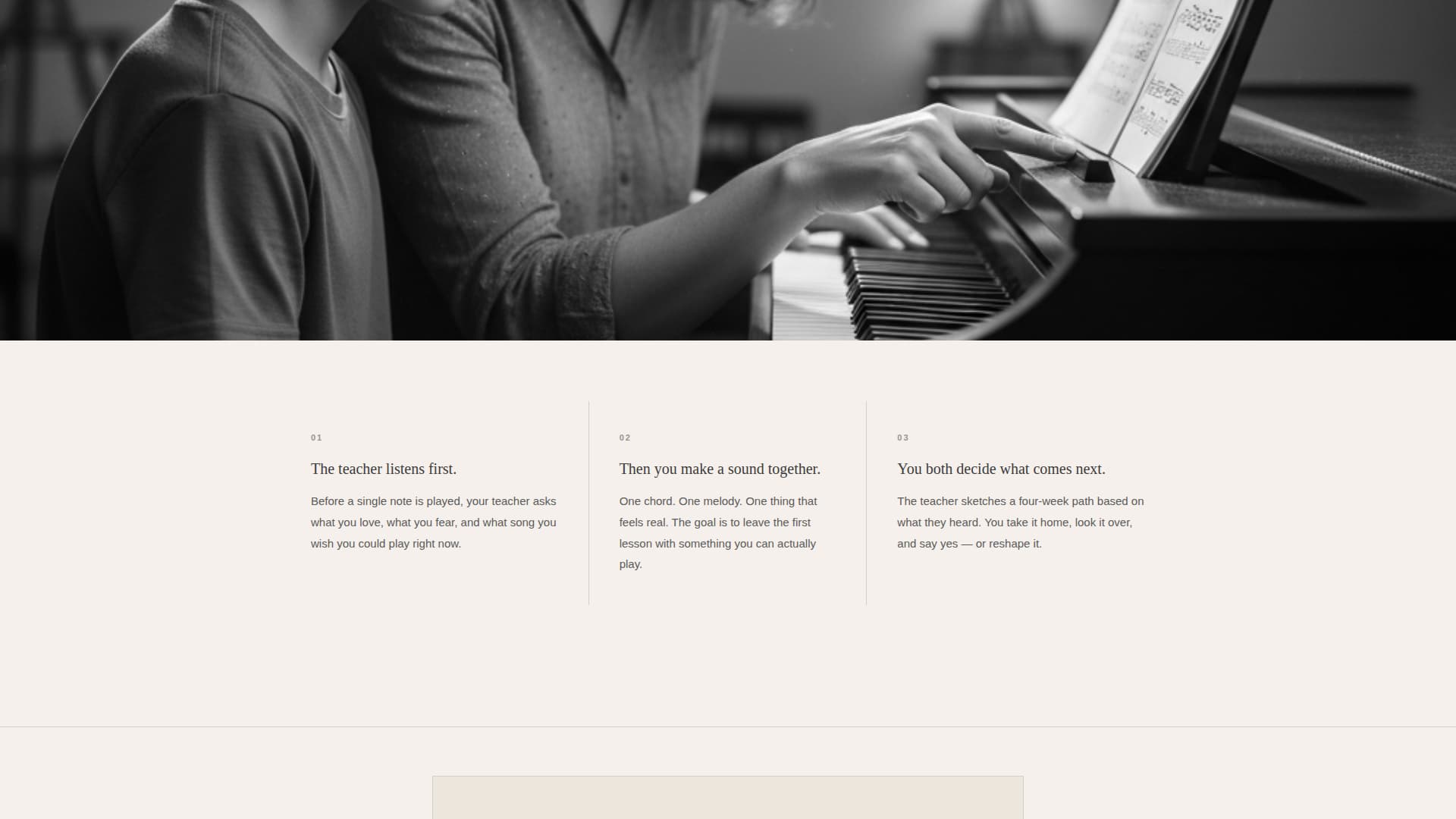 Cadence - Inspiring Musicschool Landing Page Template
