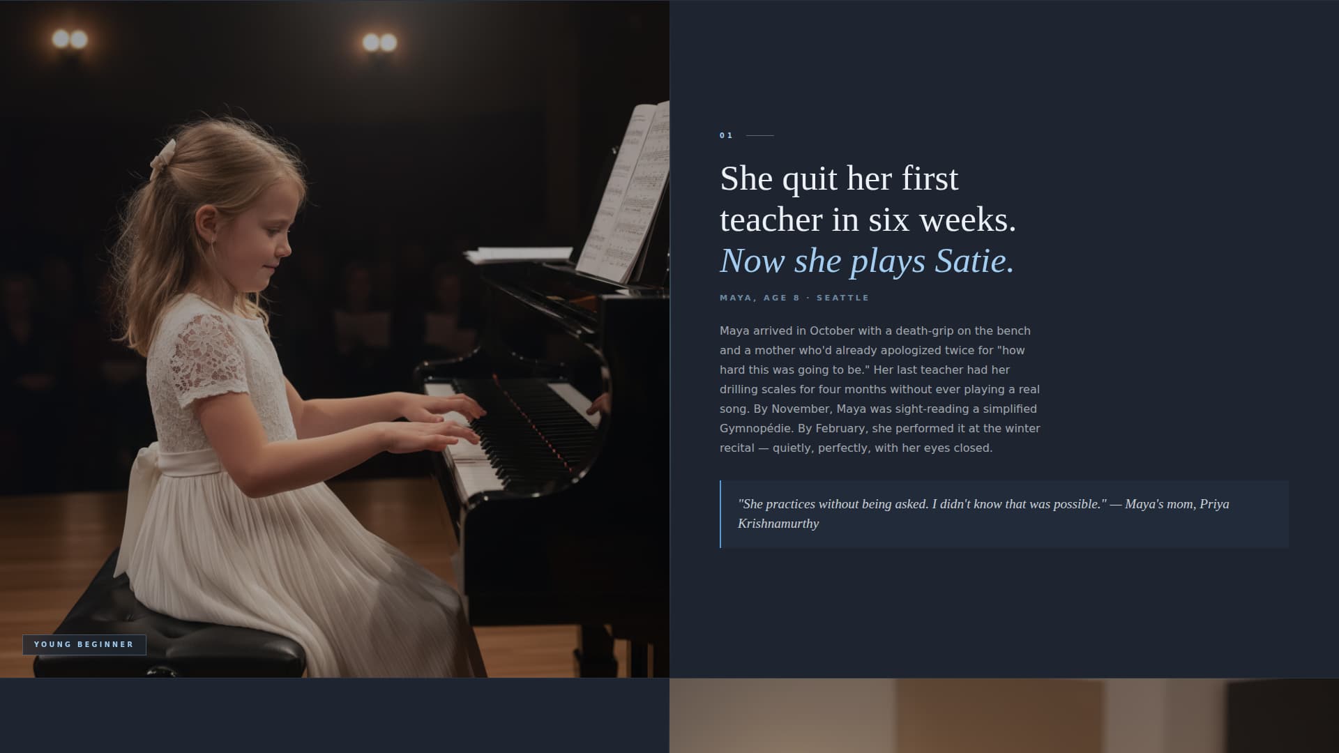 Maestro — Game Changing Music Teacher Landing Page Template