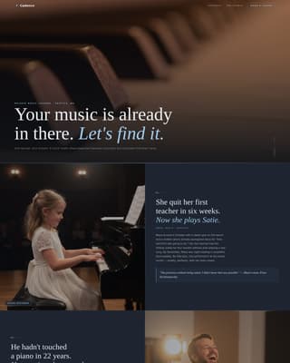 Maestro — Game Changing Music Teacher Landing Page Template