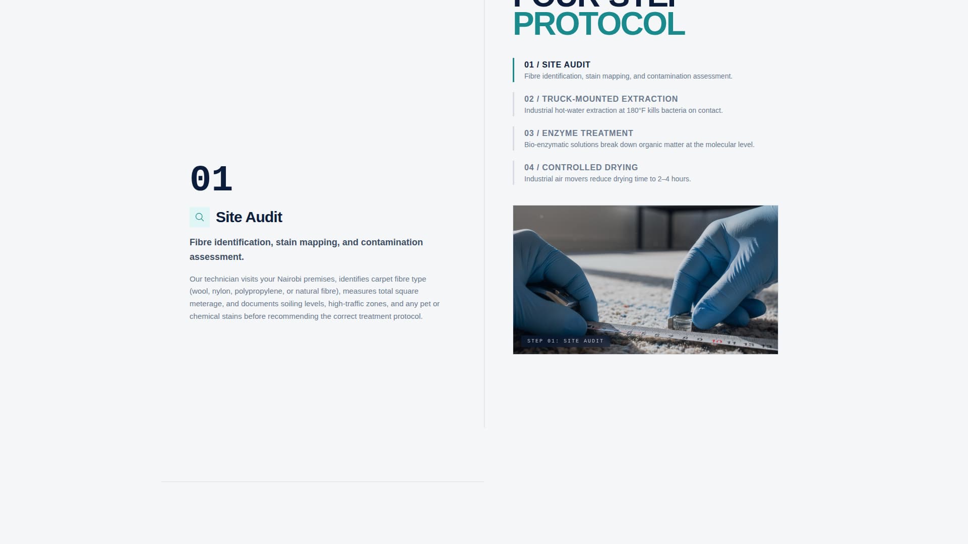 Safisha - Authoritative Carpetcleaning Landing Page Template