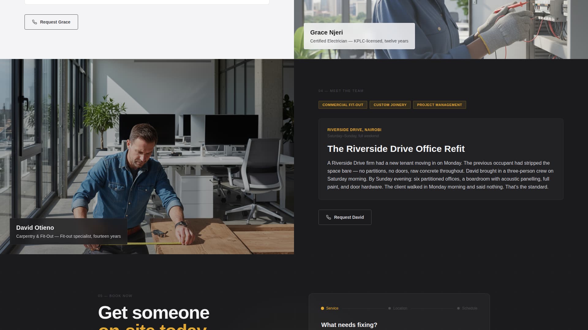 Fundi - Trusted Handyman Landing Page Template