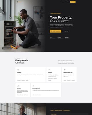 Fundi - Trusted Handyman Landing Page Template