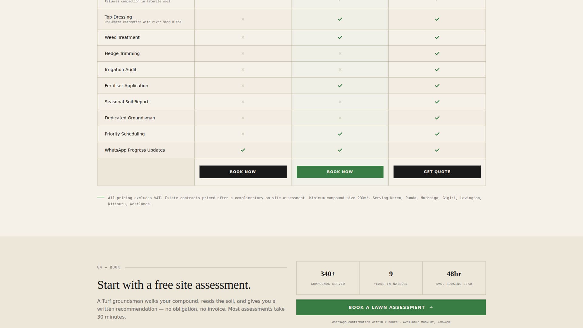 Greenscape — Trusted Lawn Care Landing Page Template