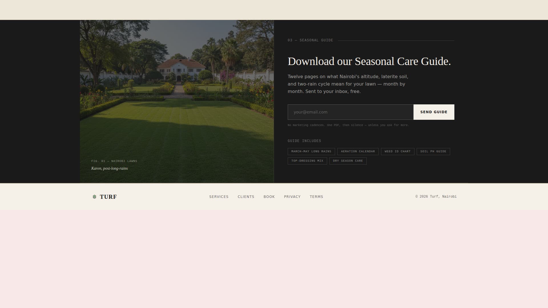Greenscape — Trusted Lawn Care Landing Page Template