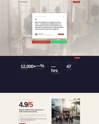 Nairobi - Trusted Moving Landing Page Template
