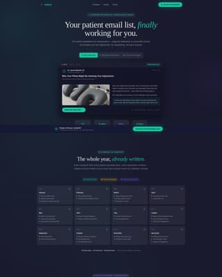 Adjust - Effortless Chiropractic Landing Page Template