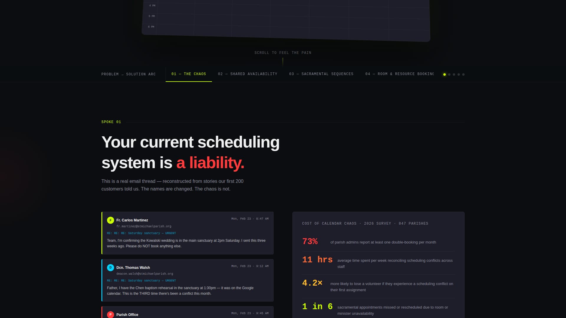 Church & Religious Software Booking Website Template
