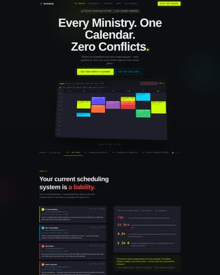 Church & Religious Software Booking Website Template