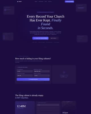 Church & Religious Software Specialist Cost Calculator Website Template