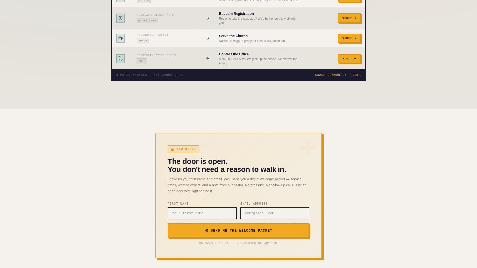 Church & Religious Org 404 Recovery Website Template
