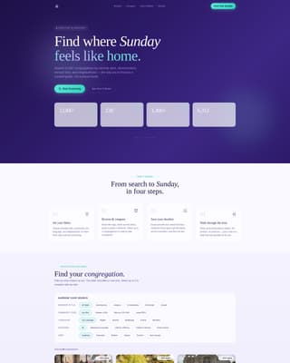 Church & Religious Org Professional Website Template