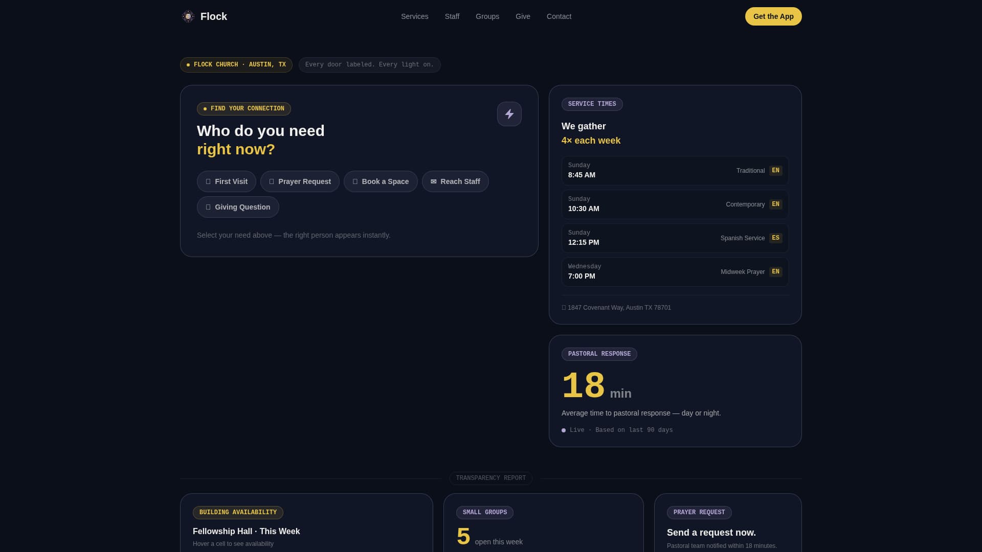 Church & Religious Org Specialist Cost Calculator Website Template