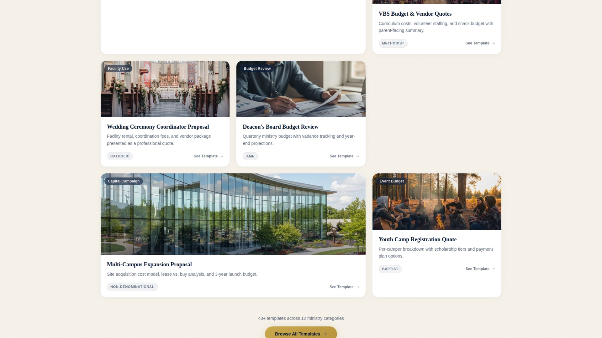 Church & Religious Software Complete Reviews Website Template