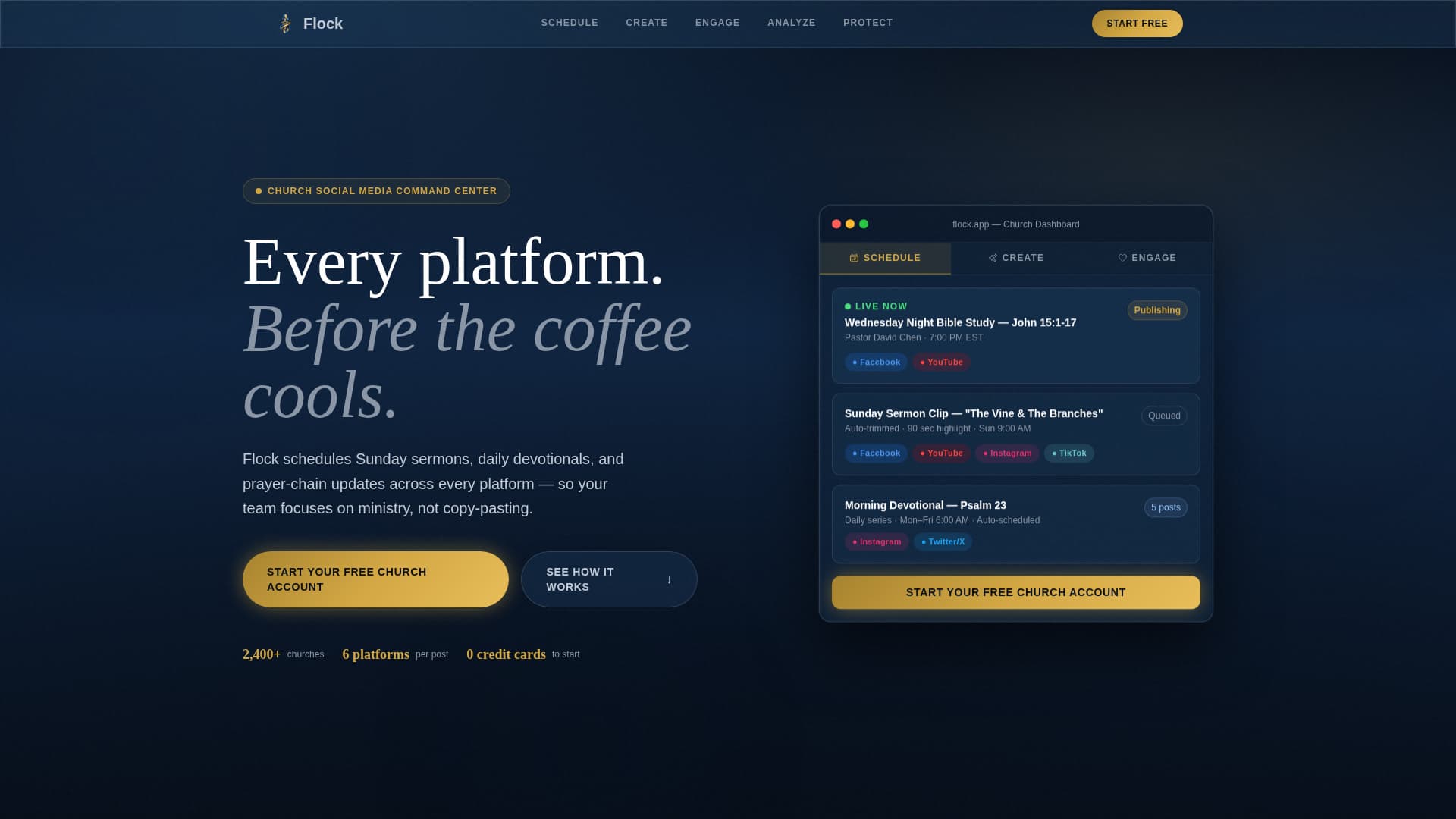 Grace — Vibrant Church Landing Page Template