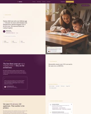 Nurture - Trusted Nanny Landing Page Template